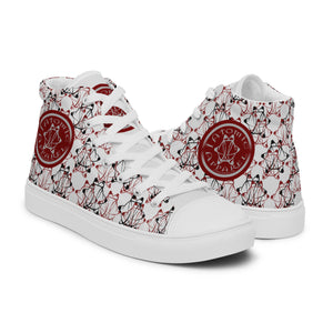 IAtomic Apparel's Whisper Gray Men’s NotChux high top canvas kicks