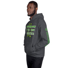 Load image into Gallery viewer, IAtomic Apparel&#39;s Mean Green Righteous Is T he New Gangster Unisex Hoodie