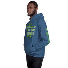 Load image into Gallery viewer, IAtomic Apparel&#39;s Mean Green Righteous Is T he New Gangster Unisex Hoodie