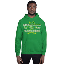 Load image into Gallery viewer, IAtomic Apparel&#39;s Mean Green Righteous Is T he New Gangster Unisex Hoodie