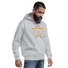 Load image into Gallery viewer, IAtomic Apparel&#39;s Gold Standard Righteous Is The New Gangster Unisex Hoodie