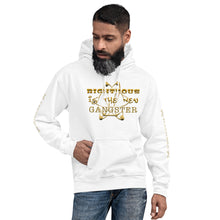 Load image into Gallery viewer, IAtomic Apparel&#39;s Gold Standard Righteous Is The New Gangster Unisex Hoodie