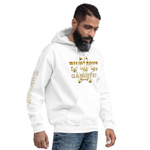 Load image into Gallery viewer, IAtomic Apparel&#39;s Gold Standard Righteous Is The New Gangster Unisex Hoodie