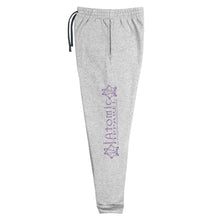 Load image into Gallery viewer, IAtomic Apparel&#39;s Purp Black Athletic Unisex Joggers