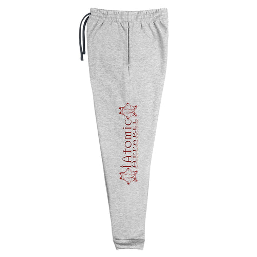 IAtomic Apparel's Whisper Gray/MaroonGo Particle Unisex Athletic  Joggers