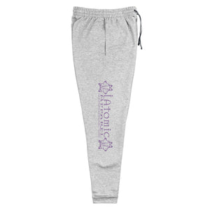 IAtomic Apparel's Purp Black Athletic Unisex Joggers