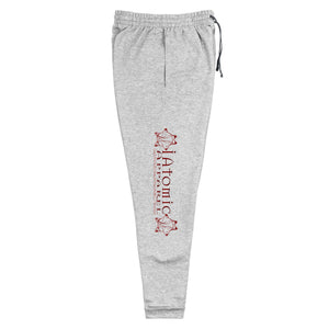 IAtomic Apparel's Whisper Gray/MaroonGo Particle Unisex Athletic  Joggers