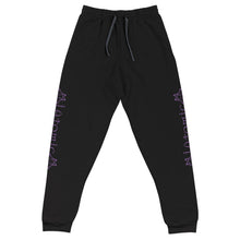 Load image into Gallery viewer, IAtomic Apparel&#39;s Purp Black Athletic Unisex Joggers