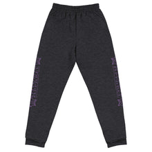 Load image into Gallery viewer, IAtomic Apparel&#39;s Purp Black Athletic Unisex Joggers