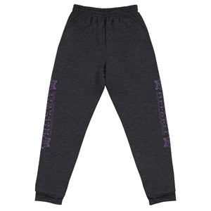 IAtomic Apparel's Purp Black Athletic Unisex Joggers