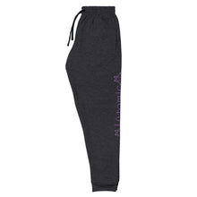 Load image into Gallery viewer, IAtomic Apparel&#39;s Purp Black Athletic Unisex Joggers