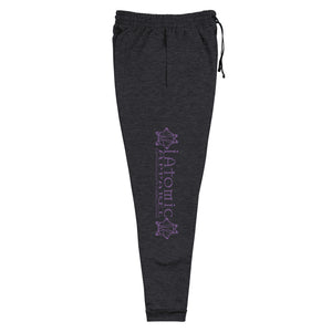 IAtomic Apparel's Purp Black Athletic Unisex Joggers