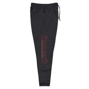 IAtomic Apparel's Whisper Gray/MaroonGo Particle Unisex Athletic  Joggers