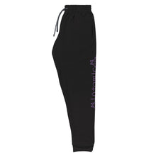 Load image into Gallery viewer, IAtomic Apparel&#39;s Purp Black Athletic Unisex Joggers