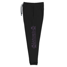 Load image into Gallery viewer, IAtomic Apparel&#39;s Purp Black Athletic Unisex Joggers