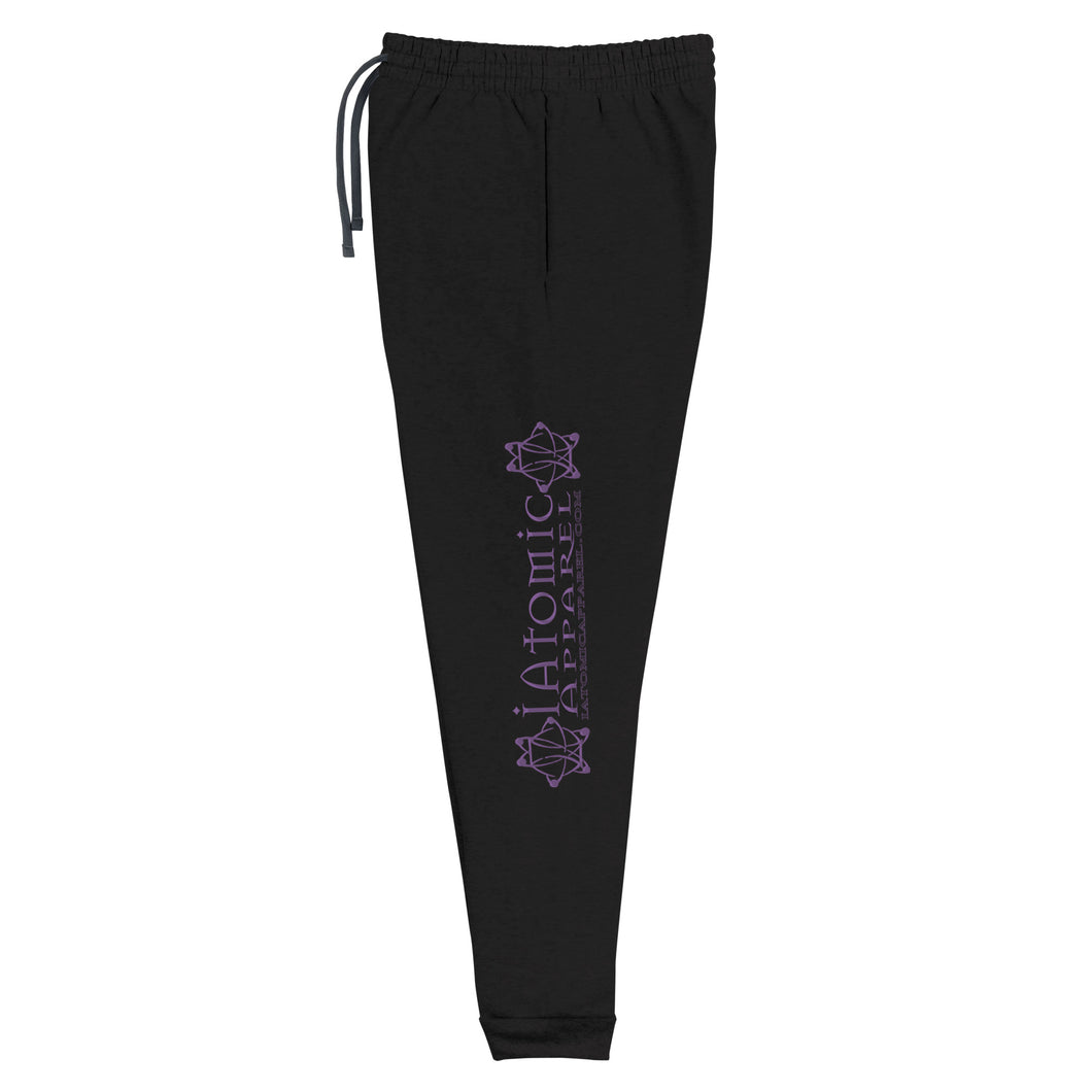 IAtomic Apparel's Purp Black Athletic Unisex Joggers