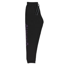 Load image into Gallery viewer, IAtomic Apparel&#39;s Purp Black Athletic Unisex Joggers