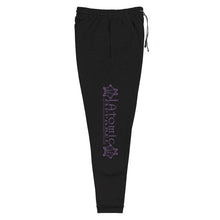 Load image into Gallery viewer, IAtomic Apparel&#39;s Purp Black Athletic Unisex Joggers