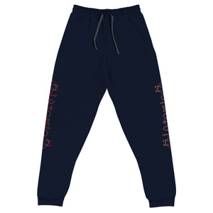 IAtomic Apparel's Whisper Gray/MaroonGo Particle Unisex Athletic  Joggers