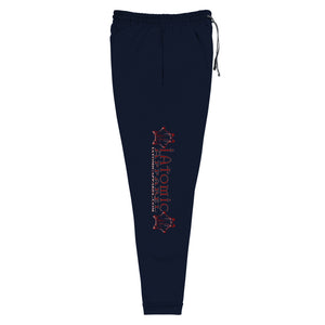 IAtomic Apparel's Whisper Gray/MaroonGo Particle Unisex Athletic  Joggers