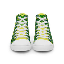 Load image into Gallery viewer, IAtomic Apparel&#39;s Green Canary Women’s high top canvas NotChux