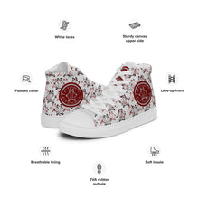 Load image into Gallery viewer, IAtomic Apparel&#39;s Whisper Gray Women’s NotChux high top canvas kicks