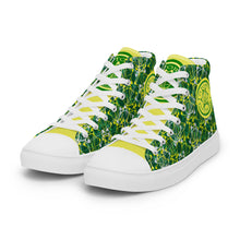 Load image into Gallery viewer, IAtomic Apparel&#39;s Green Canary Women’s high top canvas NotChux