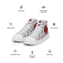 Load image into Gallery viewer, IAtomic Apparel&#39;s Whisper Gray Women’s NotChux high top canvas kicks