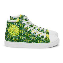 Load image into Gallery viewer, IAtomic Apparel&#39;s Green Canary Women’s high top canvas NotChux