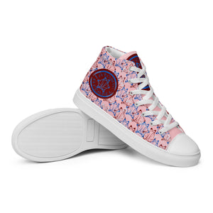 IAtomic Apparel's Pink Blue Cherry Women’s NotChux high top