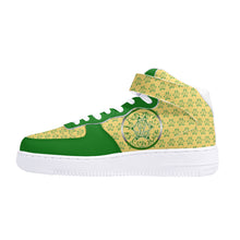 Load image into Gallery viewer, IAtomic Apparel&#39;s Green Canary True and Living High Top Airs