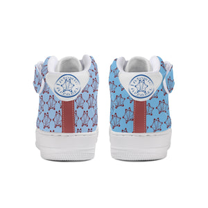 IAtomic Apparel's Blue Cherry True and Living High Tops