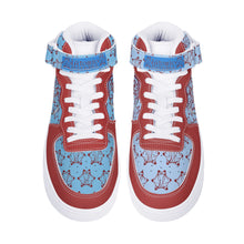 Load image into Gallery viewer, IAtomic Apparel&#39;s Blue Cherry True and Living High Tops