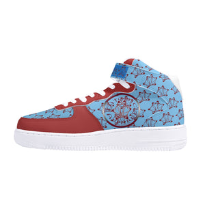 IAtomic Apparel's Blue Cherry True and Living High Tops