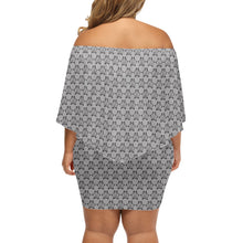 Load image into Gallery viewer, IAtomic Apparel&#39;s Platinum Status Diamond Drape Body Dress