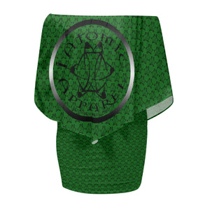 IAtomic Apparel's Mean Green Diamond Drape Body Dress