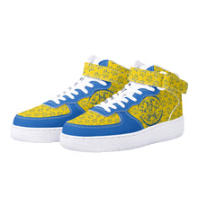 Load image into Gallery viewer, IAtomic Apparel&#39;s Blue Canary True and Living High Tops