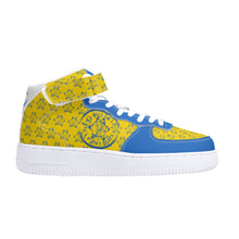 Load image into Gallery viewer, IAtomic Apparel&#39;s Blue Canary True and Living High Tops