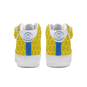 IAtomic Apparel's Blue Canary True and Living High Tops