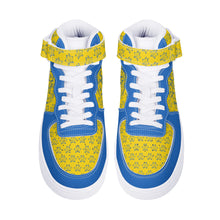 Load image into Gallery viewer, IAtomic Apparel&#39;s Blue Canary True and Living High Tops