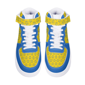 IAtomic Apparel's Blue Canary True and Living High Tops