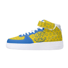 Load image into Gallery viewer, IAtomic Apparel&#39;s Blue Canary True and Living High Tops