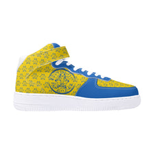 Load image into Gallery viewer, IAtomic Apparel&#39;s Blue Canary True and Living High Tops