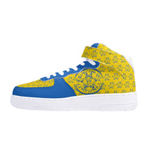 Load image into Gallery viewer, IAtomic Apparel&#39;s Blue Canary True and Living High Tops