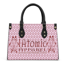 Load image into Gallery viewer, IAtomic Apparel&#39;s Pink Cherry Vegan Friendly PU Tote Bag