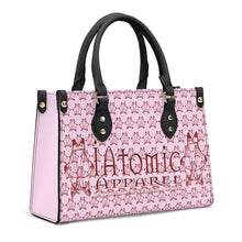 Load image into Gallery viewer, IAtomic Apparel&#39;s Pink Cherry Vegan Friendly PU Tote Bag