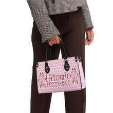 Load image into Gallery viewer, IAtomic Apparel&#39;s Pink Cherry Vegan Friendly PU Tote Bag