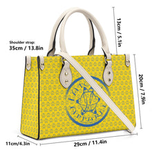 Load image into Gallery viewer, IAtomic Apparel&#39;s Canary Blue Vegan Friendly PU Tote Bag