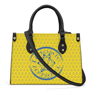 IAtomic Apparel's Canary Blue Vegan Friendly PU Tote Bag