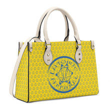 Load image into Gallery viewer, IAtomic Apparel&#39;s Canary Blue Vegan Friendly PU Tote Bag